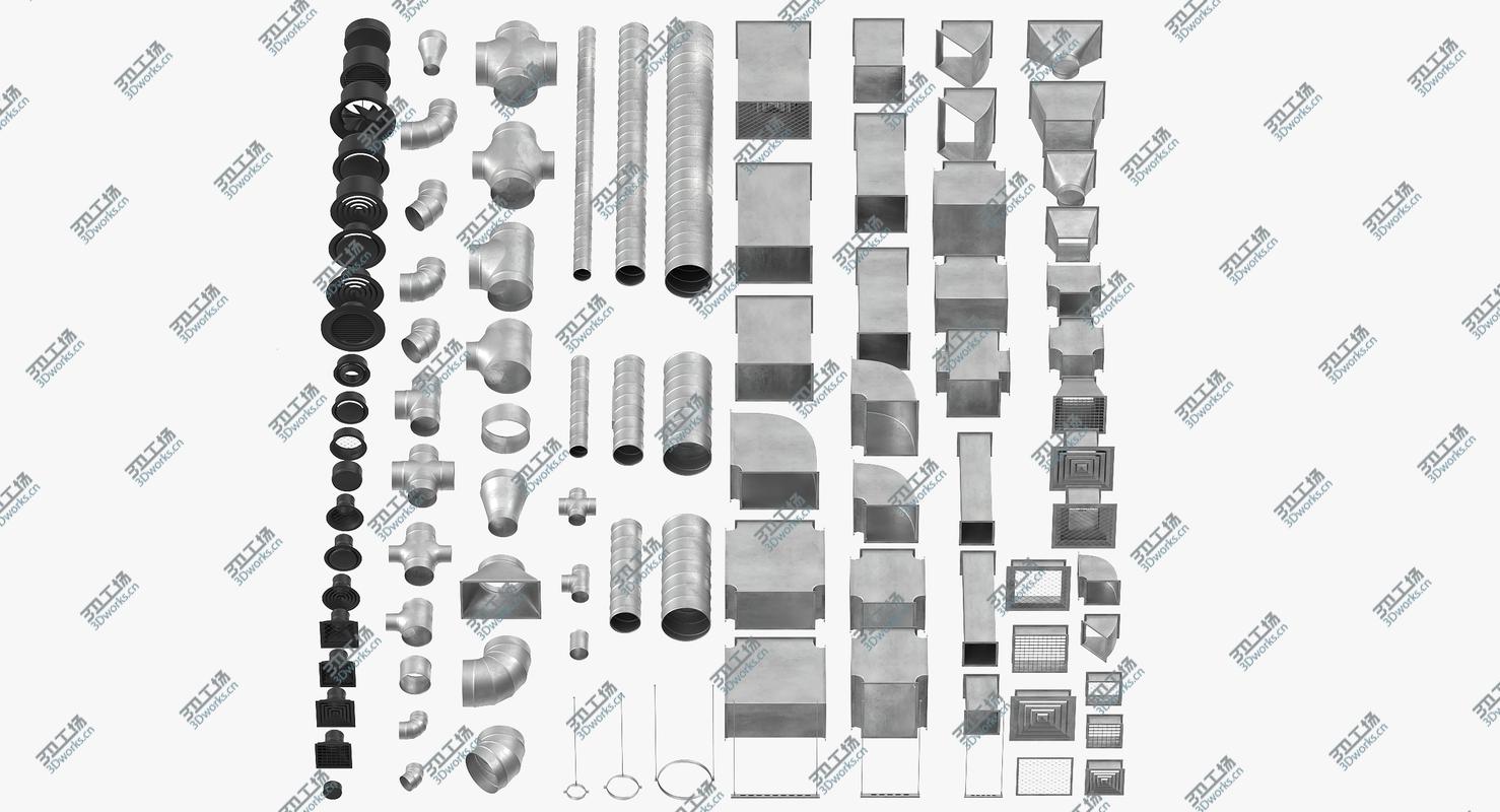 images/goods_img/202104092/3D Ceiling Ventilation Elements Collection model/2.jpg